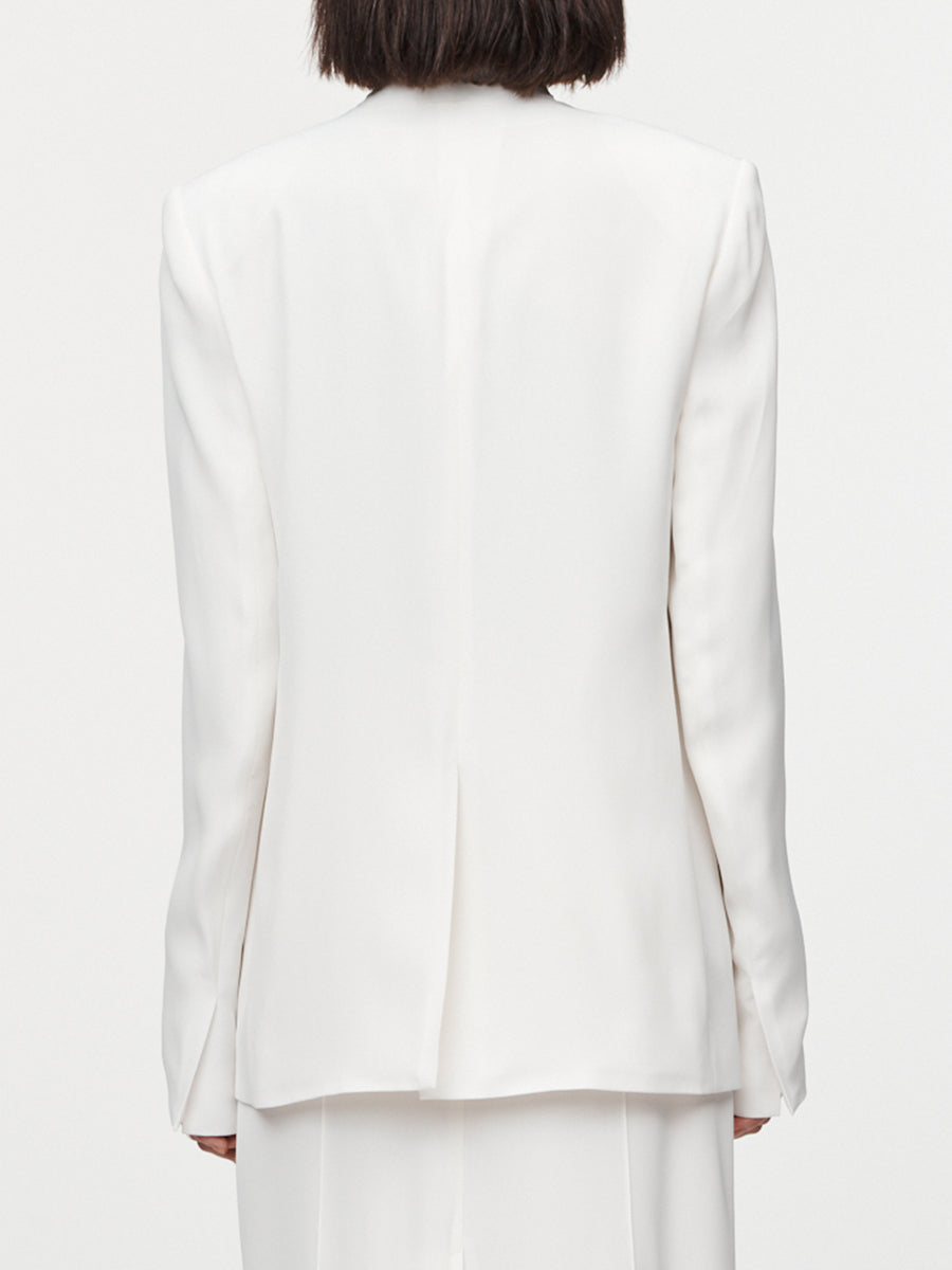Single Breasted Convertible Blazer in Ivory – Maria McManus
