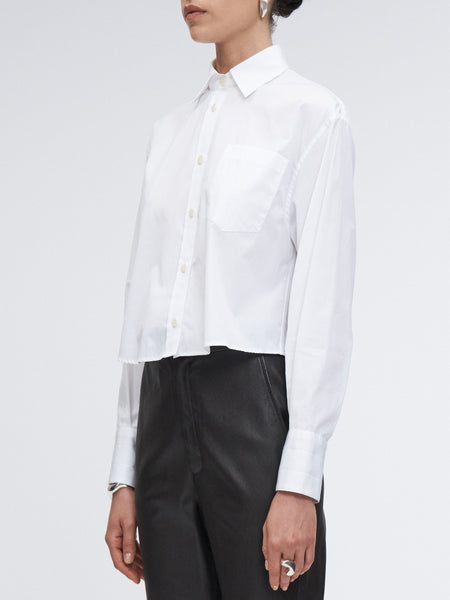 Cropped Shirt in White