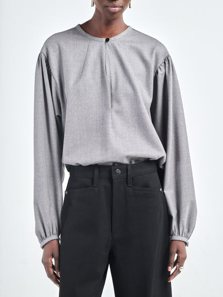 Boho Blouse  in Heather Grey