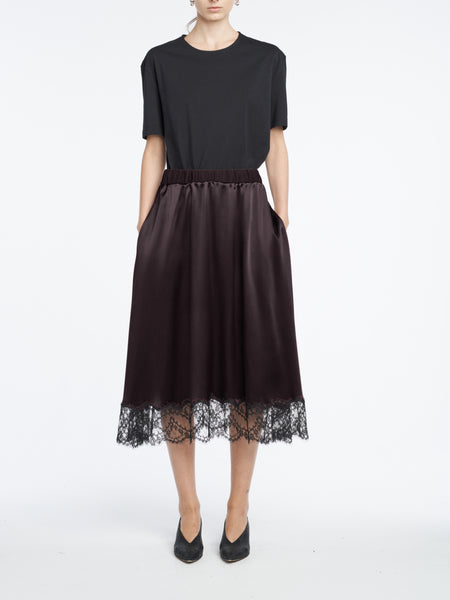 Circle Skirt in Plum