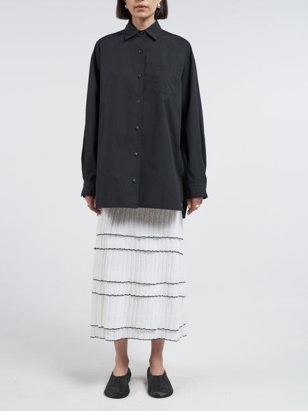 A-Line Tunic Shirt in Black